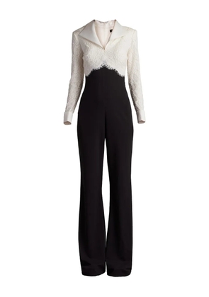 Tadashi Shoji lace-panel jumpsuit - White