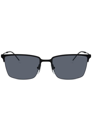 Emporio Armani rectangle-frame sunglasses - Black