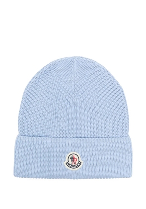 Moncler tricot beanie - Blue