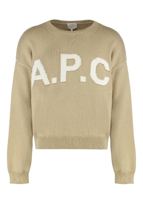 A.P.C. logo sweater - Neutrals