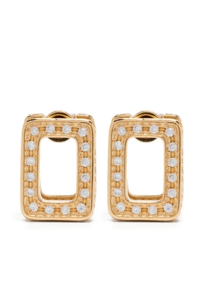 Marni square-frame diamond earring - Gold