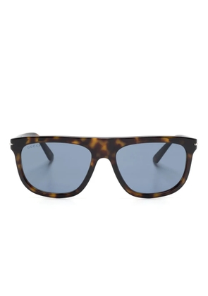 Gucci Eyewear tortoiseshell wayfarer-frame sunglasses - Brown