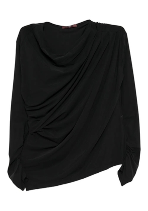 High Aslant fitted top - Black