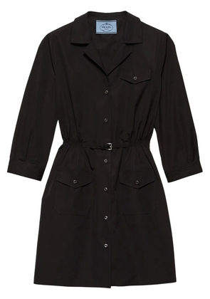 Prada poplin mini dress - Black