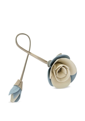 Furla Allegra rose leather bag charm - Neutrals