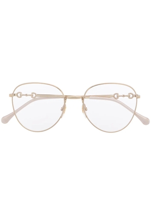 Gucci Eyewear round-frame glasses - Gold