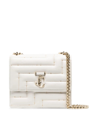 Jimmy Choo Avenue Quad leather shoulder bag - White