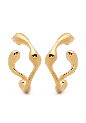 Maria Black large Splash hoops - Gold