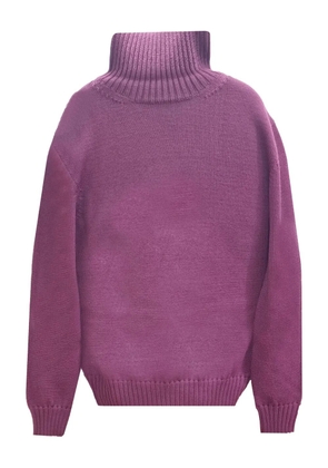 ALPHA STUDIO turtleneck ribbed sweater - Pink