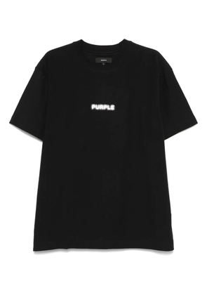 Purple Brand logo-print T-shirt - Black