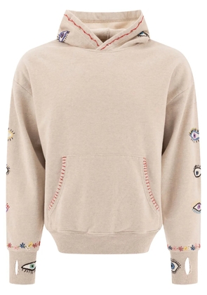 KAPITAL eye-motif hoodie - Neutrals