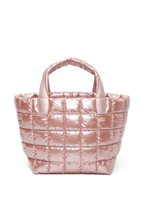 VeeCollective quilted metallic-effect tote bag - Pink