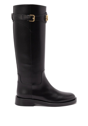 Valentino Garavani VLogo leather boots - Black