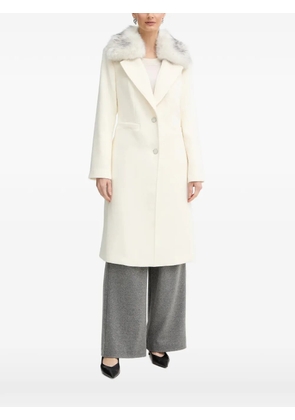 GUESS USA faux-fur collar coat - Neutrals