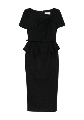 Roland Mouret twist-peplum dress - Black