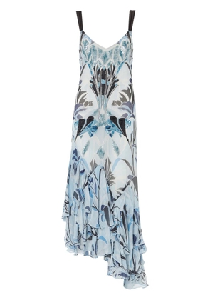 Temperley London Alani Ruffle dress - Blue