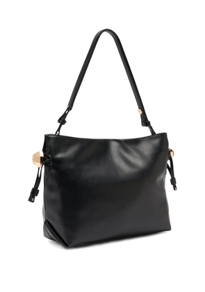 LIU JO Riccy medium logo lettering shoulder bag - Black