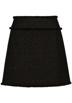 Dolce & Gabbana DNA bouclé mini skirt - Black