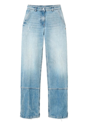 TWINSET seam-detail wide-leg jeans - Blue