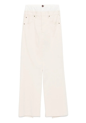 Maison Margiela denim midi skirt - Neutrals