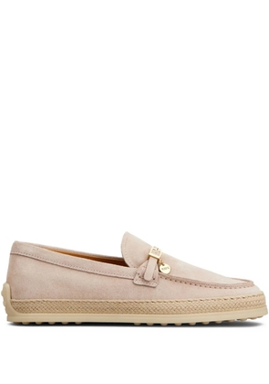 Tod's suede loafers - Pink