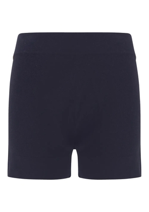 extreme cashmere Nº450 bummy high-waisted shorts - Blue