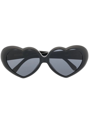 Moschino Eyewear heart-shaped frame sunglasses - Black