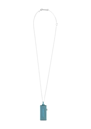 AMBUSH USB rectangle necklace - Blue
