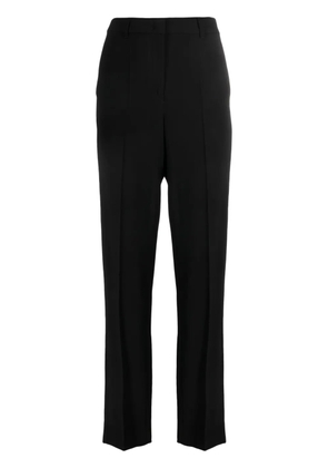 Emporio Armani straight-leg crepe trousers - Black