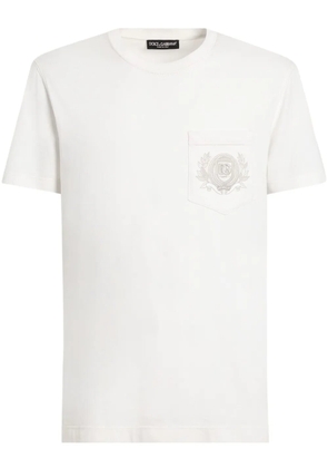 Dolce & Gabbana embroidered-logo T-shirt - White