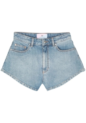 Chiara Ferragni Eyelike-motif denim shorts - Blue