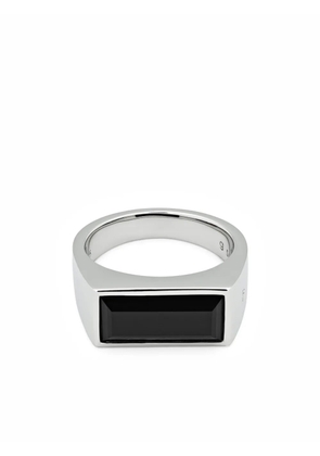 Tom Wood onyx stone peaky ring - Silver