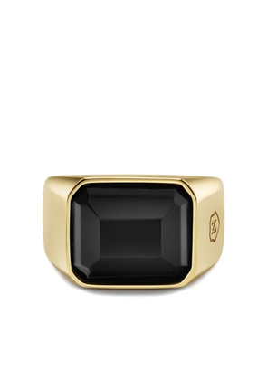 Nialaya Jewelry zircon signet ring - Gold