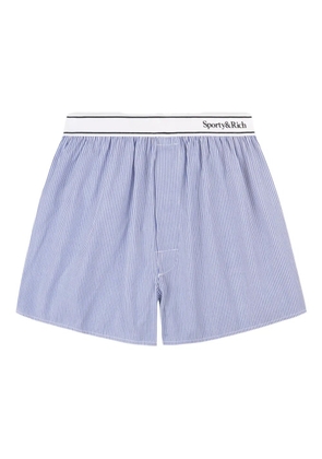 Sporty & Rich striped waistband shorts - Blue