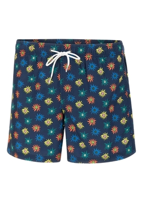 Sundek lion-print swim shorts - Blue