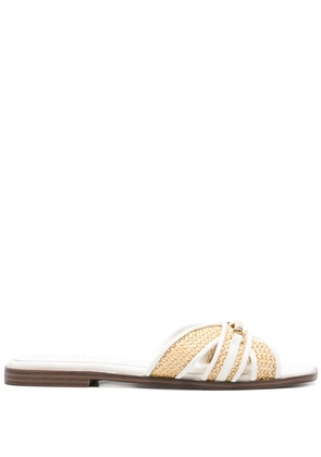 TWINSET horsebit-detail sandals - White