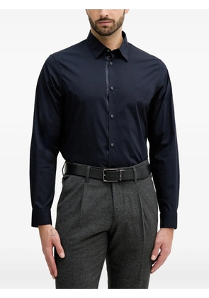 Armani Exchange logo-embroidered shirt - Blue