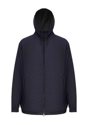 Zegna hooded zip-up jacket - Blue