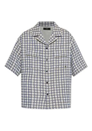 AMIRI checked short-sleeve shirt - Blue