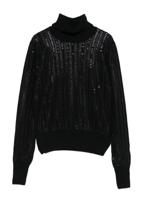 Ermanno Scervino ribbed turtleneck sweater - Black