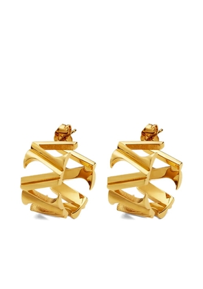 Versace V-shape hoop earrings - Gold