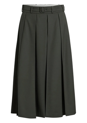 Patou pleated midi skirt - Green