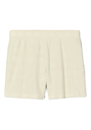 Tory Burch logo shorts - Neutrals