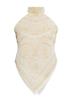 Versace paisley-pattern blouse - 5Y570 WASHED OUT GOLD