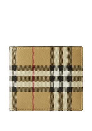Burberry check bi-fold wallet - Neutrals