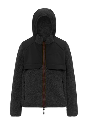 K-Way hooded panelled jacket - Black