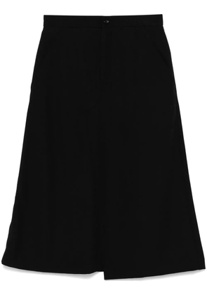 Comme Des Garçons Comme Des Garçons wool midi skirt - Black