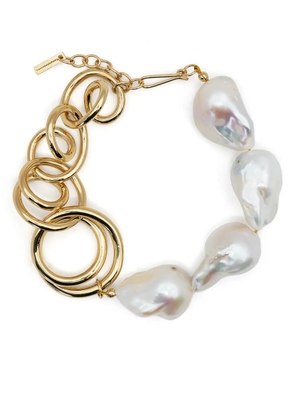 Completedworks gold vermeil-plated pearl bracelet