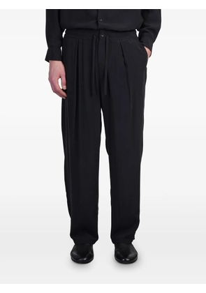 Attachment straight-leg trousers - Black