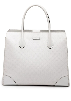 Gucci Pre-Owned 2000-2015 Diamante Bright Leather tote bag - White